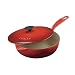 Le Creuset Enameled Cast-Iron 2-1/4-Quart Saucier Pan, Cherry