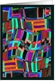 Patchwork Quilt Blank Note Card Card