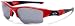 Oakley Men's Flak Jacket XLJ Boston Red Sox Sunglasses,Red & Blue Frame/Black Lens,one size