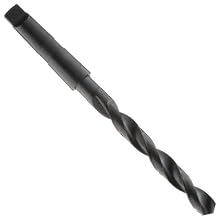 Precision Twist L209 High Speed Steel Taper Shank Drill Bit, Black Oxide Finish, Morse Taper Shank, Spiral Flute, 118 Degree Point Angle