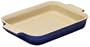 Le Creuset Stoneware 12-1/2-by-9-1/2-Inch Rectangular Baking Dish, Cobalt Blue