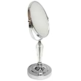 Aquatico Consenza Adjustable 5X Pedestal Chrome Vanity Mirror by Aquatico