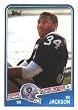 1988 Topps Bo Jackson Rookie Football Card #327 - Shipped In Protective Display Case!
