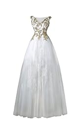 A-line V-neck Tulle Applique Lace Sheer Evening Dress/Homecoming Dress/Prom Dress/Party Dress/Wedding Dress 