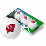 Wisconsin Badgers Top Flite XL Golf Balls 3 Ball Sleeve (Set of 3)