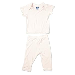 Kicky Pants Short Sleeved Pajama Set, Natural