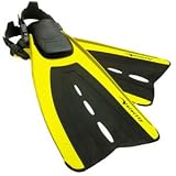 Aeris Velocity open heel adjustable strap fins for scuba or snorkeling