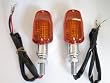 Amber Lens motorcycle Aluminum Alloy Turn Signals Honda Shadow 600 750 1100