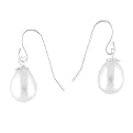 Sterling Silver Fwp Drop Earrings - White