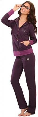 Cookie Wear Smart Cookie activewear 3 piece zip-up hoodie, top & pants-Purple/Purple/Orchid Haze-Medium
