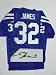 Edgerrin James Indianapolis Colts NFL Autographed Authentic (Blue) Puma Jersey