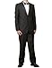 New Mens 2 Button Black Tuxedo Suit - Includes Jacket and Pants