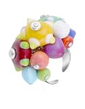 Antica Murrina Ipanema - Multicolor Murano Glass Bead Open Ring