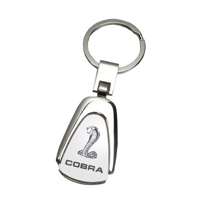Ford Mustang Cobra Logo Tear Drop Key Chain