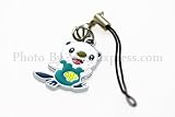 Pokemon Toy Double-sided Metal Phone Charm Strap with Mini Snap Hook - Oshawott