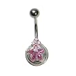 Sterling Silver Belly Ring Star Sterling Silver Belly Ring Star