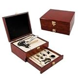 Picnic Time Cabernet Eight-Piece Wooden Box Set