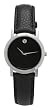Movado Women's 606087 Museum Black Leather Strap Watch Movado Women's 606087 Museum Black Leather Strap Watch