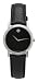 Movado Women's Museum Black Leather Strap Watch #0606087
