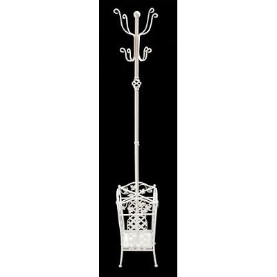 Ivory Metal Hat and Coat Stand