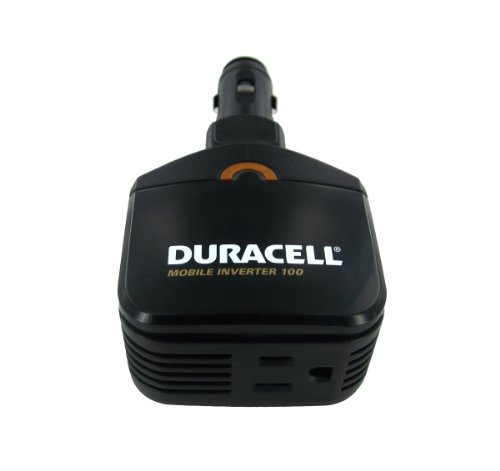 Duracell DRINVM100 100W Mobile Inverter with 2.1 Amp USB Port to Charge iPads and Other Power Hungry USB Products