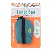 ZippyPaws Dog Poop Bag Holder Leash Attachment (Forest Green)
