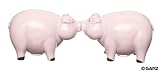 Kissing Pigs Salt and Pepper Shaker Set Cute Pink