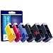 Blue Pigment - 6 Premium Qualit� CLI PGI 520 521 Cartouches compatible jet d'encre pour Canon Pixma IP 3600 4600 4600x 4700 MP 540 550 560 620 630 640 860 870 980 990 Compatibles avec 520BK 521BK 521C 521M 521Y 2Noir grande+1Noir petite+1cyan+1magenta+1Jaune