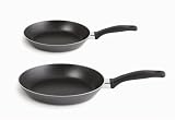 T-fal A857S294 Specialty Nonstick 2-Piece 8-Inch and 10-Inch Fry Pan Saute Pan Dishwasher Safe Cookware Set Black Discount