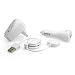 Electronics : Apple iPod USB Travel Kit with Car Charger/ Travel Adapter/ Cable- White