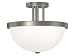 31ajhQFnmZL. SL75  American Fluorescent CSC2232NT Contemporary Flush Mount, Nickel Finish Trim Bands, 19 Inch