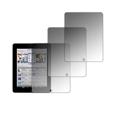 3 Pack of Premium Crystal Clear Screen Protectors for Apple iPad