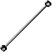 Black Anodized Titanium Gemmed Industrial Barbell