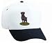 Labrador Retriever (black) White Cap
