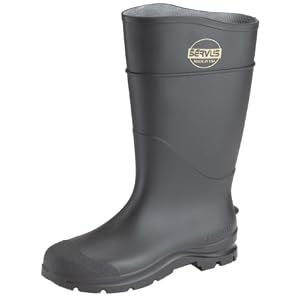 6 Pack Norcross Servus 18821-10 16 Steel Toed Black Economy Knee Boot Size 10 by 