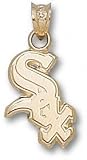 Chicago White Sox Solid 14K Gold ''SOX'' 9/16'' Polished Pendant