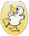 WC Sitz DUCK POWER Entenmotiv in Polyesterharz chrome Metallscharniere Farbe 6191000