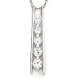 Sterling Silver Designer Journey Diamond CZ Pendant