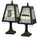 Seattle Mariners Art Glass Table Lamp