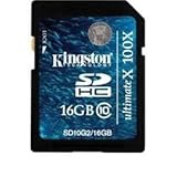 Kingston Flash Memory Sd10g2/16gb 16gb Sdhc Class10 Gen2 Retail Secure Digi ....