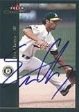 Eric Chavez, Oakland Athletics, 2002 Fleer Maximum Autographed Card