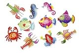 Eigenschaften Handelshaus Legler / Blech-Magnetclips Meerestiere, 10er Set