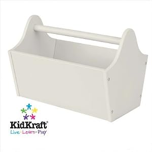 Kid's Toy Storage Caddy in Vanilla Finish