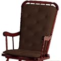 Baby Doll Bedding Heavenly Soft Child Rocking Chair Cushion Pad Set, Chocolate