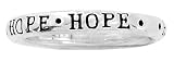 Sterling Silver "Hope" Ring by Bob Siemon, Size 7