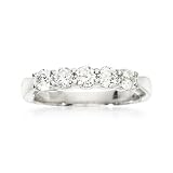 .75 ct. t.w. 5-Stone Diamond Wedding Ring In 14kt White Gold