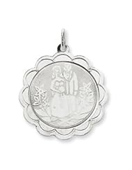 Sterling Silver Bride & Groom Disc Charm QC2084"