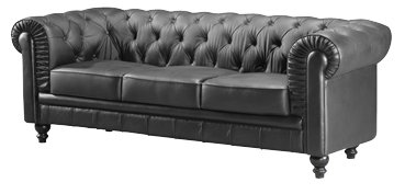 Zuo Modern Furniture Design Aristocrat Sofa Black