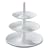 Babell White Triple Tier Cake Stand