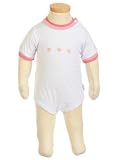 Bebini Embroidered Daisy Snap Shoulder Onesie